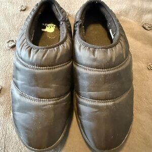 Sorel Black Quilted Slip-On Puffer Slippers